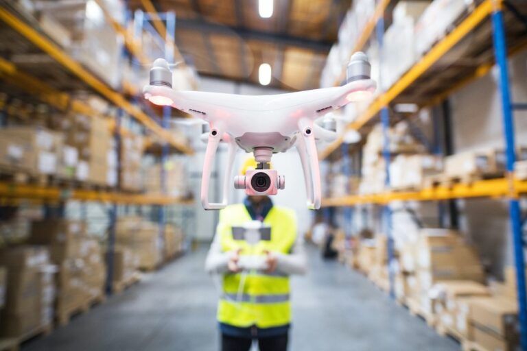 Warehouse operations with drone technology
